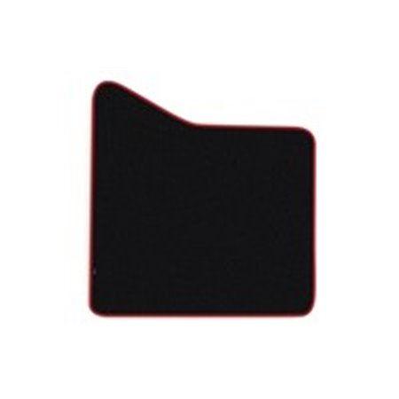 F-CORE CMT22 RED - Floor mat F-CORE, for central tunnel, quantity per set 1 szt. (material - velours, colour - red) fits: MERCED