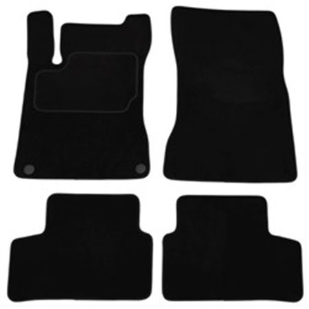 MMT A041 MER61 PRM 01 Velour mats (front/rear, velours, set, 4 pcs, colour black) fits: