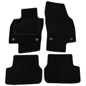 MMT A041 AUD61 PRM 01 Velour mats (front/rear, velours, set, 4 pcs, colour black) fits: