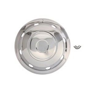 CLAMP CL17.5HF-COV EX - Wheel cap front, material: stainless steel,, rim diameter: 17,5inch, Embossed (with holes)