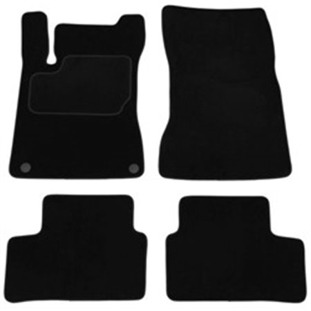 MAMMOOTH MMT A041 MER51 PRM 01 - Velour mats (front/rear, velours, set, 4 pcs, colour black) fits: MERCEDES A (W177) 03.18- Hatc