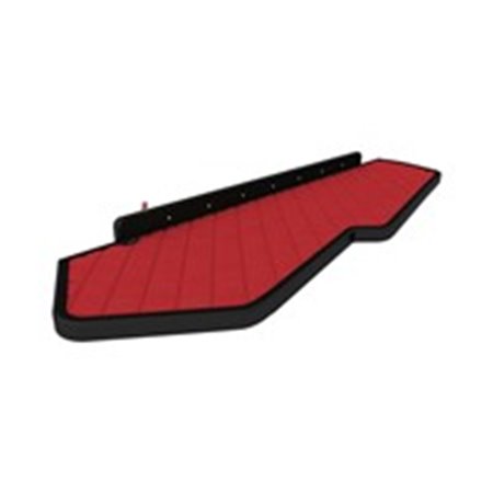 F-CORE FT09 RED - Cabin shelf (LED panel, white light long, cabin, colour: red, series: ELEGANCE) fits: VOLVO FH II, FH16 II 03