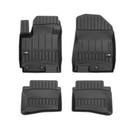 FROGUM FRG 3D409606 - Rubber mats proLine 3D (rubber / tpe, set, 4 pcs, colour black) fits: HYUNDAI I20 II 11.14- Hatchback