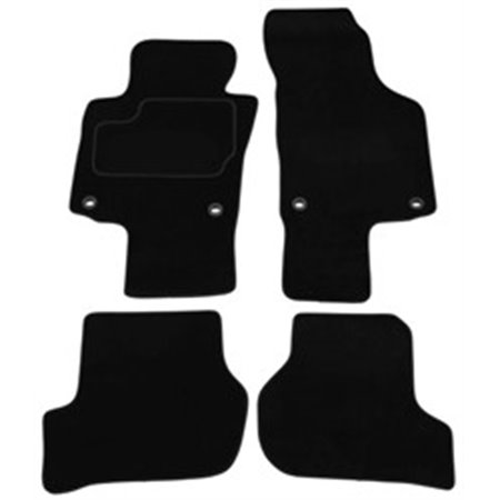 MMT A041 SKO65 PRM 01 Velour mats (front/rear, velours, set, 4 pcs, colour black) fits: