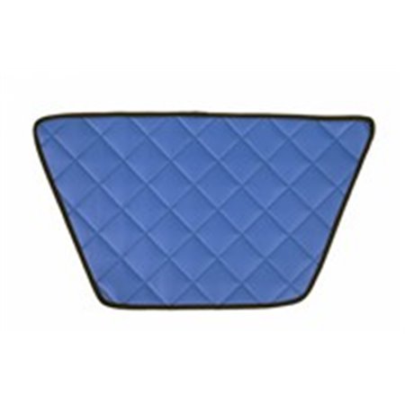 F-CORE FD02 BLUE - Dashboard mat blue, ECO-leather quilted, ECO-LEATHER Q fits: DAF XF 105, XF 106 10.05-