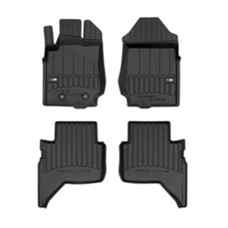 FROGUM FRG 3D409880 - Rubber mats proLine 3D (rubber / tpe, set, 4 pcs, colour black) fits: FORD RANGER 03.19-