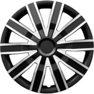 MMT A112 2044D 14" Wheel cap, model: Volare, 14inch, colour: Black/Silver, 4 pcs set