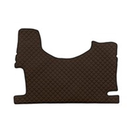 F-CORE RH24 BROWN - Floor mat F-CORE, for central tunnel, high tunnel, quantity per set 1 szt. (material - eco-leather quilted, 