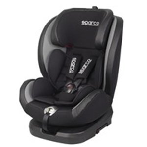 SPARCO SPRO 600IGR - Rotating child seat SK600 ECE R44/04 (0-36 kg.), Black/Grey, ISOFIX