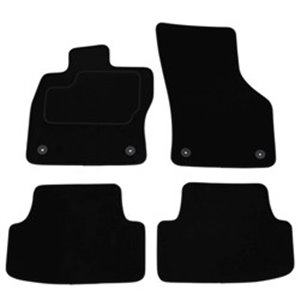 MMT A041 VW207 PRM 01 Velour mats (front/rear, velours, set, 4 pcs, colour black) fits: