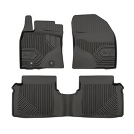 FROGUM FRG77407398 - Rubber mats No. 77 (front/rear, ultraflex dp, set, 3 pcs, colour black) fits: TOYOTA AVENSIS 11.08-10.18