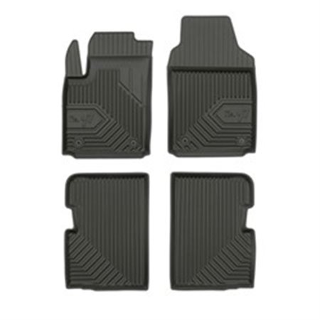 FROGUM FRG77409736 - Rubber mats No. 77 (front/rear, ultraflex dp, set, 4 pcs, colour black) fits: ABARTH 500 / 595 / 695, 500C 