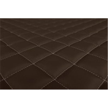 F-CORE RH12 BROWN - Floor mat F-CORE, for central tunnel, quantity per set 1 szt. (material - eco-leather quilted, colour - brow