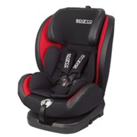 SPARCO SPRO 600IRD - Rotating child seat SK600 ECE R44/04 (0-36 kg.), Black/Red, ISOFIX