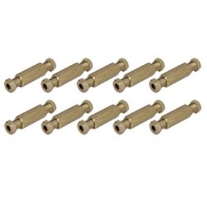 GOMET LPG GZ-230/6/6 X10 - Connector gas 180° - copper pipes - brass - 10 pcs