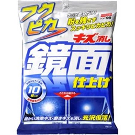 SOFT99 S99 00468 - Wipes SOFT99 Fukupika Wash & Wax Wipes, avsedd användning (yta): för rengöring, för vaxning, applicering: pai