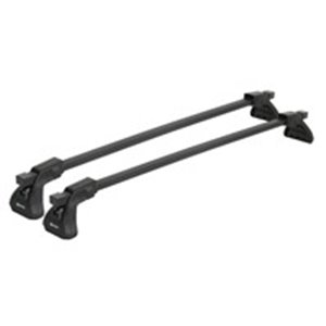 Steel roof racks (load bars). Each package contains one pair, 2 pieces of complete basic load bars with feet. Requires a mountin
