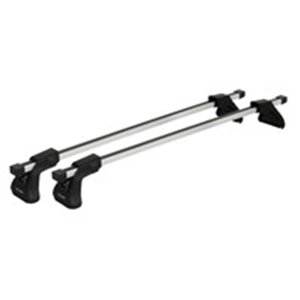 Aluminium roof racks (load bars). Each package contains one pair, 2 pieces of complete basic load bars with feet. Requires a mou