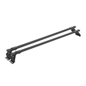 Steel roof racks (load bars). Each package contains one pair, 2 pieces of complete basic load bars. The load bars are the basic 