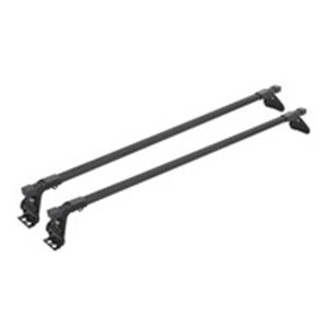Steel roof racks (load bars). Each package contains one pair, 2 pieces of complete basic load bars. The load bars are the basic 
