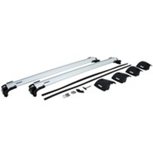 THULE 959300 - Roof rack with heads (2 pcs, aluminium, length: 97,6 cm, payload: 75 kg, Silver, requires a mounting kit) THULE W