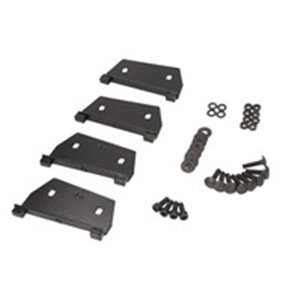 Mounting kit for the load bars on the car roof. Use the mounting kit to customize the support feet of the installation to fit yo