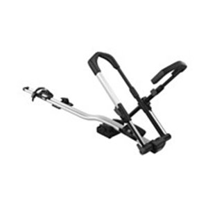 Thule 599 UpRide is a universal, vertical bike rack allowing mounting a bike without contacting its frame. This solution ensures