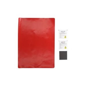 CARGO-RK/RED Tarpaulin repair kit (red, kit contains: Tarpaulin patch, 35x42cm
