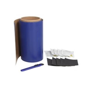 CARGOPARTS CARGO-RK/BLUE/ROLL22 - Tarpaulin repair kit (blue, kit contains: 5x sandpaper, 5x wipe for degreasing surfaces, Manua