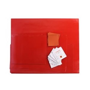 CARGO-RK/RED/SET Tarpaulin repair kit (red, kit contains: 5x wipe for degreasing s