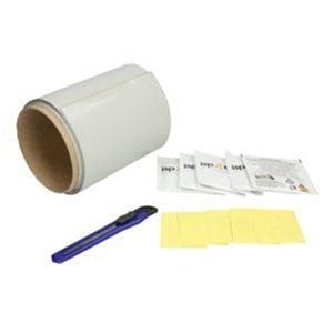 CARGOPARTS CARGO-RK/GRAY/ROLL14 - Tarpaulin repair kit (grey, kit contains: 5x sandpaper, 5x wipe for degreasing surfaces, Manua