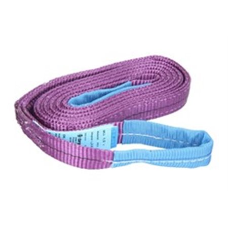 CARGO-SL-FLT2-1T3M Lifting slings (two ply eye 1t, 3m, purple)