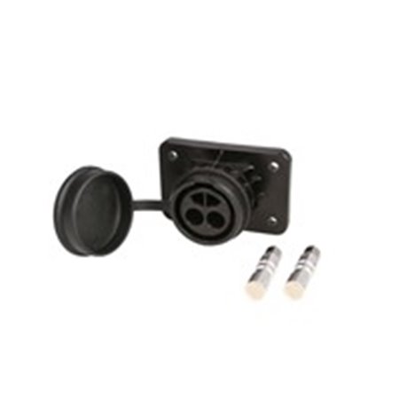 JAEGER 151218EJ - Plug-in socket, number of pins/number of active pins 2, 24V, 300A (black clasped contacts for hose with diam