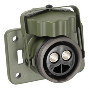 FEBI 171822 - Plug-in socket, 24V (aluminium; for high voltage; for hose with diameter 35mm2; green colour)