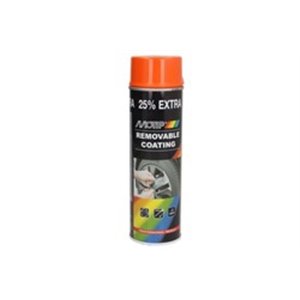 MOTIP 004306 - Paint (0,5 l) orange, removable, gloss, SPRAYPLAST foil spray, type of application: spray