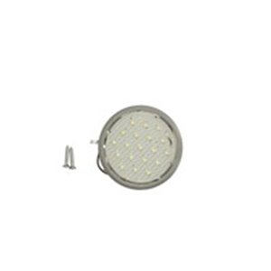 TRUCKLIGHT IL-UN005 - Interior lighting lamp (white, LED, 12V, surface, height 6mm, diameter 58mm, no switch, grey housing)