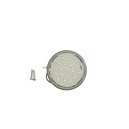 TRUCKLIGHT IL-UN005 - Innerbelysningslampa (vit, LED, 12V, yta, höjd 6 mm, diameter 58 mm, ingen strömbrytare, grått hölje)