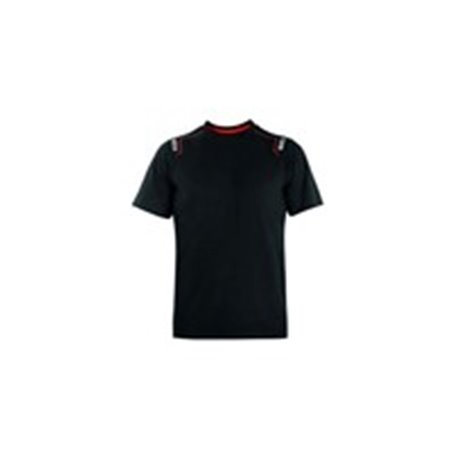 SPARCO TEAMWORK 02408 NR/S - T-shirt TRENTON, storlek: S, ytvikt: 80g/m², färg: svart