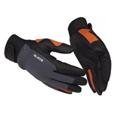 PROFITOOL 0XREK1567/XL - Protective gloves, 1 pair, GUIDE 775W, leather, colour: black/grey/yellow fluorescent, size: 10/XL, for