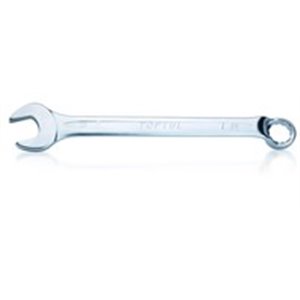 TOPTUL AAEN2727 - Wrench combination, offset, metric size: 27 mm, length: 365 mm, offset angle: 15; 75°, finish: satin chrome