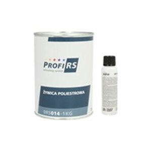 PROFIRS 0RS014-1KG - PROFIRS Polyester resin liquid with hardener, 1kg, intended use: steel, colour: transparent