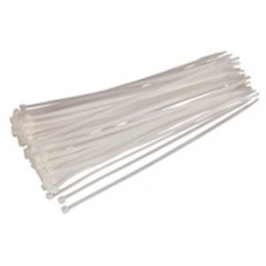 SEALEY CT30048P100W - Cable tie, cable 100pcs, colour: white, width 4,8 mm, length 300mm, material: plastic