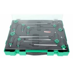 TOPTUL GZC0906 - Set of key wrenches 9 pcs, profile: HEX, hEX size: 10; 2; 2.5; 3; 4; 5; 6; 7; 8; 9 mm