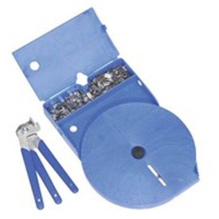 SEALEY SEA BSL102 - Device for fitting flexible boots, set (band 56m, clamps 150 pcs., pliers)