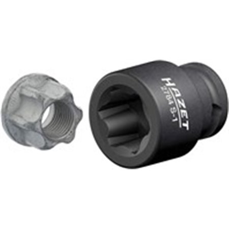 HAZET 2784S-1 - Impact socket specialistic 1/2”, metric size: 138mm, rowkowy, fifth wheel coupling light commercial vehicles t