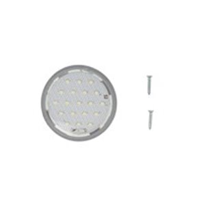 TRUCKLIGHT IL-UN006 - Interior lighting lamp (white, LED, 24V, surface, height 6mm, diameter 58mm, no switch, grey housing)