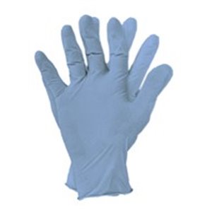 PROFITOOL 0XREK021/M - Protective gloves, 100 pcs, disposable, gloves, nitrile, colour: blue, size: 8/M, powder-free