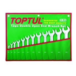 TOPTUL GAAA1206 - Set of open end wrenches, open-end wrench(es), number of tools: 12pcs