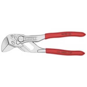 KNIPEX 86 03 125 - Pliers adjustable screwing; unscrewing, straight, jaw spacing: 0-27mm, length: 125mm, similar operation to a 