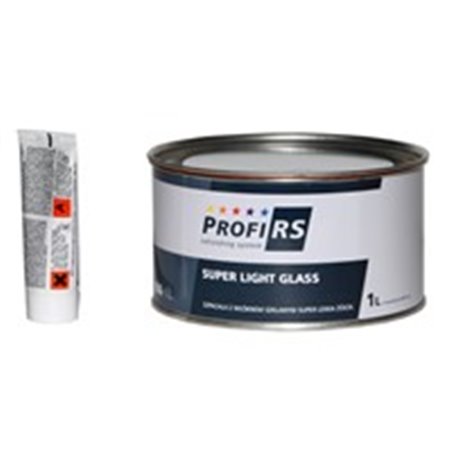 PROFIRS 0RS006-1L - PROFIRS Spackel superlätt med glasfiber med härdare, 1l, avsedd användning: galvaniserad metall, stål, färg: